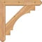 Ekena Millwork Merced Craftsman Smooth Bracket w/ Offset Brace, Western Red Cedar, 5 1/2"W x 28"D x 28"H BKT0604X28X28MRC04SWR - alternate 2